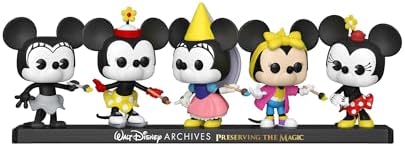 Funko Pop Disney Minnie Mouse 5 Pack Minnie Pack - Disney Standard Characters - Amazon - Collectable Vinyl Figure