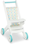 Melissa & Doug Melissa Doug Mine to Love Wooden Play Stroller for Doll