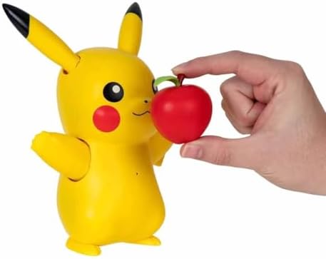 Pokemon Train and Play Deluxe Pikachu - 4.5-Inch Pikachu Figure with Lights Sounds and