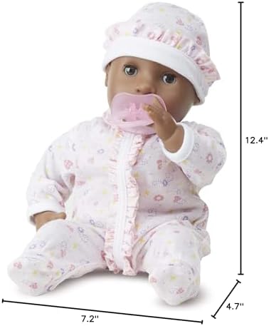 Melissa & Doug Melissa Doug Mine to Love Gabrielle 12 Poseable Baby Doll With Romper Hat