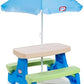 Little Tikes Easy Store Picnic Table with Umbrella Multi Color 42.00''L x 38.00''W x