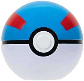 Pokemon PKW2660 - Clip 'n'Go Pokeball - Pikachu Good Ball Official Pokeball with Detailed