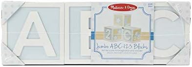 Melissa & Doug Melissa Doug Jumbo ABC-123 Blocks - Natural