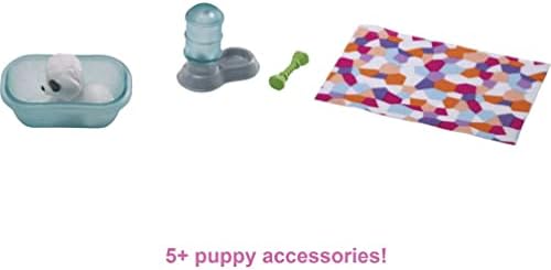 Barbie Mini Playset with 2 Pet Puppies Doghouse and Pet 3 to 7 Year Olds