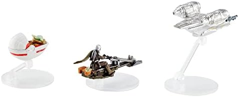 Mattel Hot Wheels Star Wars Starships 3-Pack Die-Cast Vehicles Inspired By The Mandalorian