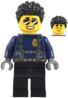 LEGO City Police Man Minifigure with Robber and ATM