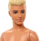 Barbie Ken Beach Doll with Blond Hair Dressed in Colorful Los Angeles-Print Swim Trunks