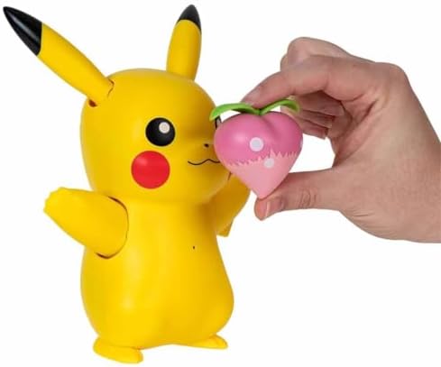 Pokemon Train and Play Deluxe Pikachu - 4.5-Inch Pikachu Figure with Lights Sounds and