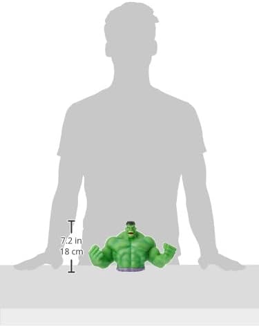 Marvel Hulk Bust Bank - Green Action Figure