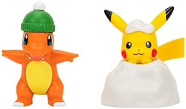 Pokemon Battle Figure Pack Holiday Pikachu and Holiday Charmander