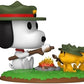 Funko POP Deluxe Peanuts - Snoopy with Woodstock - Camping - Classic Peanuts - Collectable Vinyl Figure