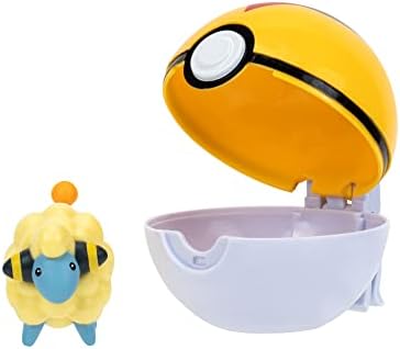 Pokemon PKW3135 Clip 'n'Go Poke Balls Alola Vulpix Super Ball Official Pokeball with 5 cm