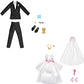 Barbie and Ken Bride and Groom Set of 2 Fashion Packs with Wedding Dress and Tuxedo Doll