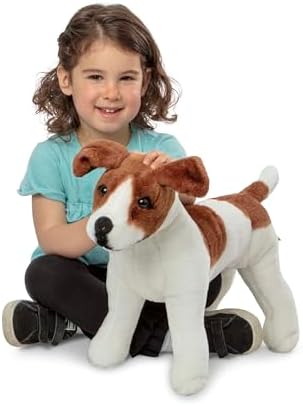 Melissa & Doug Melissa Doug Giant Jack Russell Terrier - Lifelike Stuffed Animal Dog over