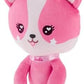 Barbie Stuffed Animal 7-inch Pink Pet Puppy Plushie with Glitter Collar