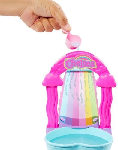 Barbie HTK39 Rainbow Water Slide Set with Chelsea Doll