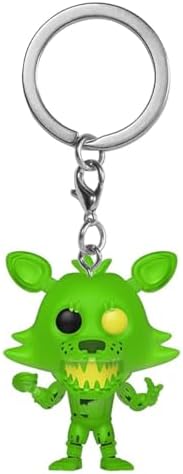 Funko Pop Keychain Five Nights at Freddy's - Radioactive Foxy - FNAF Novelty Keyring -