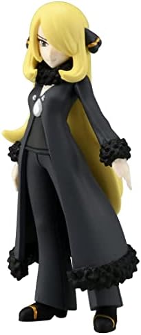 Pokemon Takara Tomy Monster Collection Cynthia Figure Toy Toy Safety Standards ST Mark