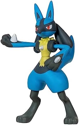 Pokemon 3 Pack-Features 2-Inch Omanyte and Pikachu 3-Inch Battle Figure Lucario