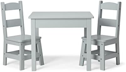 Melissa & Doug Melissa Doug Solid Wood Table and 2 Chairs Set - Light Finish Furniture