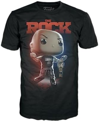 Funko Pop Boxed Tee WWE - The Rock with Belt - XS