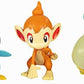 Pokemon Battle Figure Toy Set 6 Pieces - 2 Pichu Yamper Turtwig Piplup Chimchar Deino -