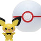 Pokemon PKW2659 - Clip'n'Go Pokeball - Pichu Premier Ball Official Pokeball with Detailed