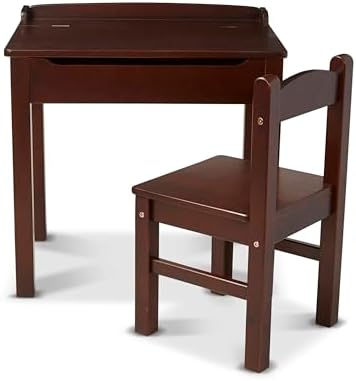 Melissa & Doug Melissa Doug Wooden Lift-Top Desk Chair - Espresso