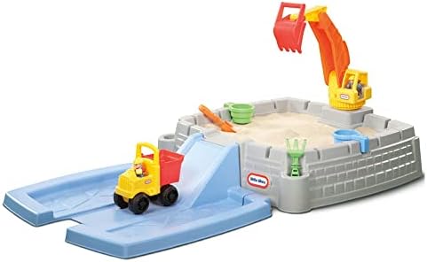 Little Tikes Dirt Diggers Excavator Sandbox for Including lid and Play Sand Multicolor