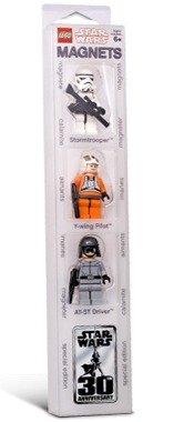 Star Wars Magnet Set: Stormtrooper, Y-Wing Pilot and at-ST Pilot