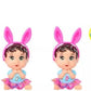 Barbie Color Reveal Easter Egg HJX67 Series Complete Set of 5 Colored Egg Surprises Bundle