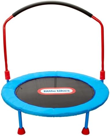 Little Tikes Light-Up 3-foot Trampoline with Folding Handle for Ages 3 to 6
