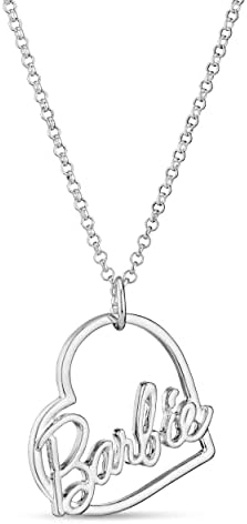 Barbie Script Heart Necklace