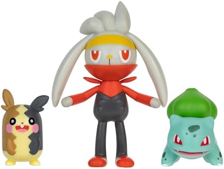 Pokemon Battle Figure 3PK MORPEKO Bulbasaur RABOOT