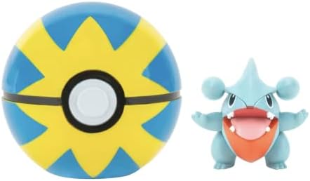 Pokemon Clip N Go Pokeball 5 cm Totodile Battle Figure - Attachable to Belt - New 2022 -