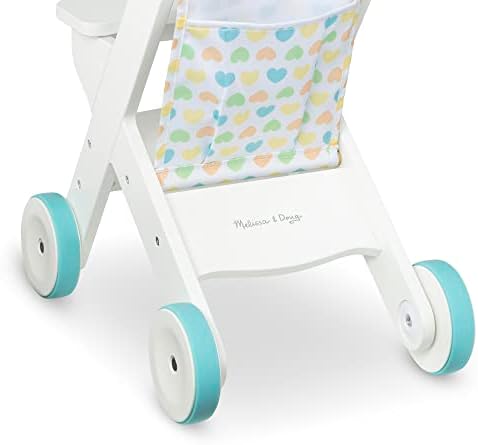 Melissa & Doug Melissa Doug Mine to Love Wooden Play Stroller for Doll