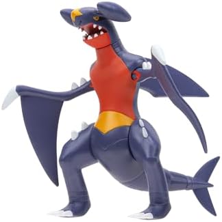 Pokemon Garchomp Battle Feature Figure - 4.5-Inch Garchomp Battle Ready Figure with Tail