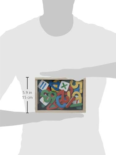 Melissa & Doug Melissa Doug 52 Wooden Alphabet Magnets in a Box - Uppercase and Lowercase