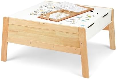 Melissa & Doug Melissa Doug Furniture Wooden Art Activity Table with Bins Wooden Activity
