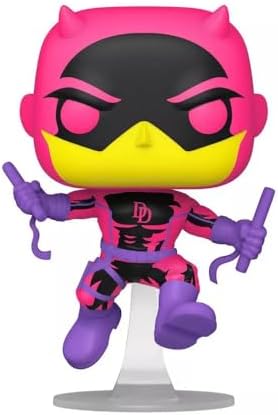 Funko Daredevil Pop Vinyl Bobblehead Figure Marvel Glows in Blacklight 3.77 Inches 77545