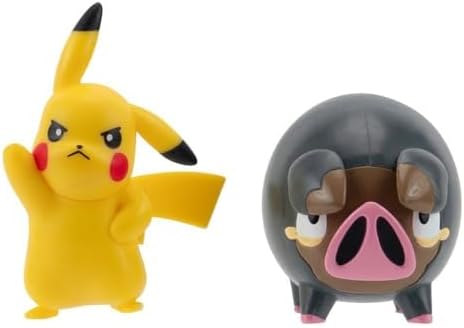 Pokemon Pikachu Ferkuli Battle Mini Figures Set 5 cm from The Battle Figure Pack