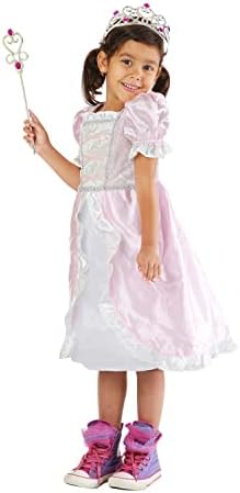 Melissa & Doug Melissa Doug Princess Role Play Costume Set 3 pcs- Pink Gown Tiara Wand