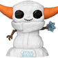 Funko Pop Star Wars Mandolorian - Grogu The Child Baby Yoda - Snowman - Star Wars The Mandalorian - Collectable Vinyl Figure