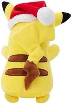 Pokemon PKW3376-20 cm Winter Plush - Pikachu with Christmas Hat Official Plush