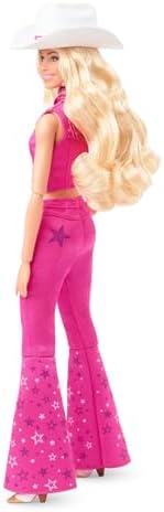 Barbie The Movie Doll Margot Robbie as in Pink Western Outfit Pinksilver