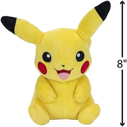 Pokemon Official Premium Quality 8-Inch Pikachu - Adorable Ultra-Soft Plush