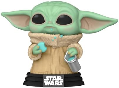 Funko POP Star Wars The Mandalorian - Grogu The Child Baby Yoda with Cookie - Vinyl
