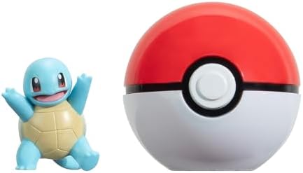 Pokemon Clip 'N' Go Squirtle and Poke Ball - Includes 2-Inch Battle Figure and Poke Ball