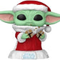Funko POP Star Wars The Mandalorian Holiday - Grogu Santa - The Child - Baby Yoda - Collectable Vinyl Figure