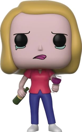 Funko Pop Animation Rick and Morty Beth with Wine Glass Figure